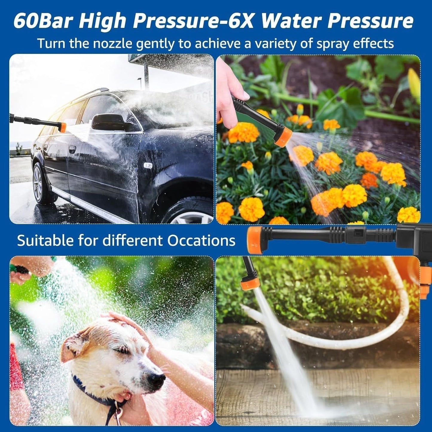 High-Pressure Water Cleaning Gun