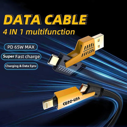 4-in-1 Car Charging Cable