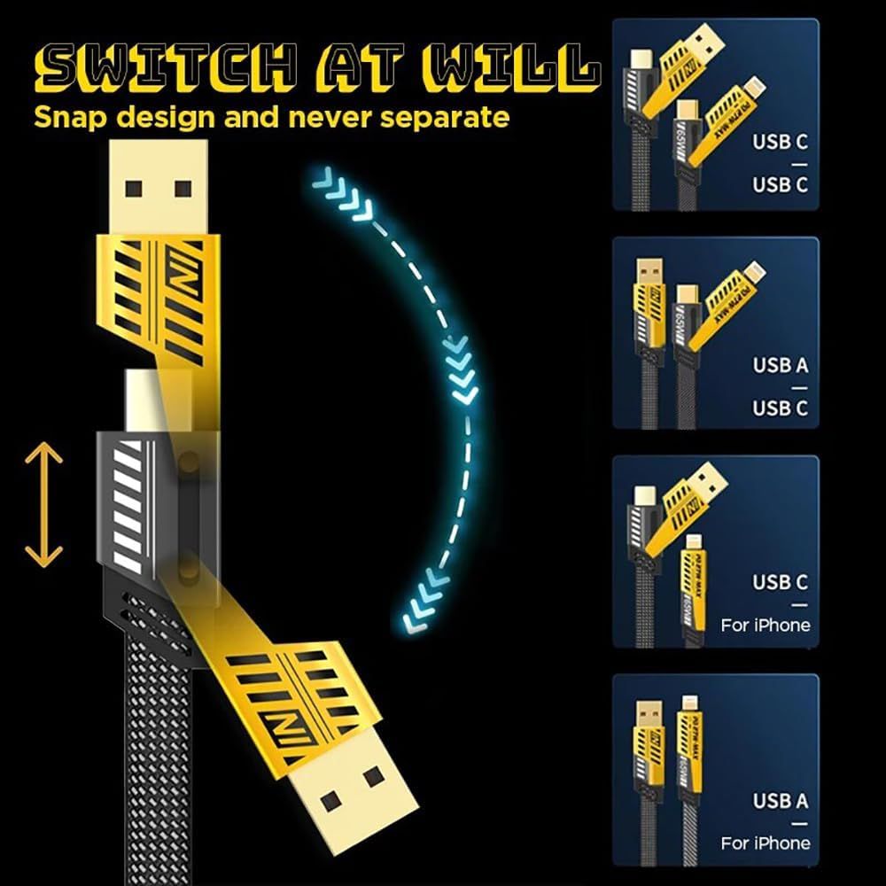 4-in-1 Car Charging Cable