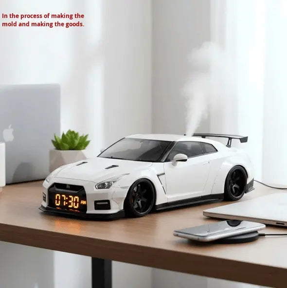 Sports Car Digital Alarm Clock – Realistic Engine Light Effect Desk Clock