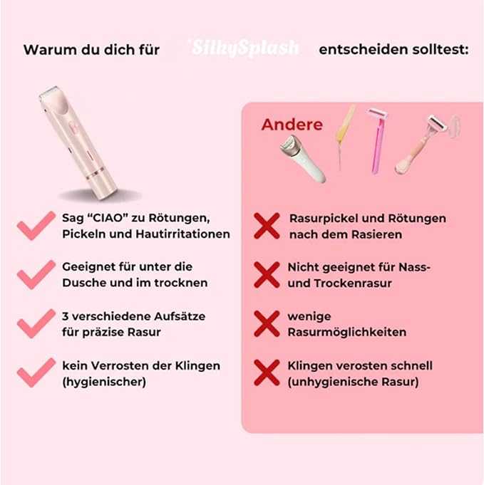 Silky Splash 2-in-1 Women’s Shaver & Trimmer