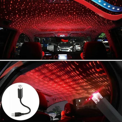 USB Car Roof Star Projector Light – 3 Modes