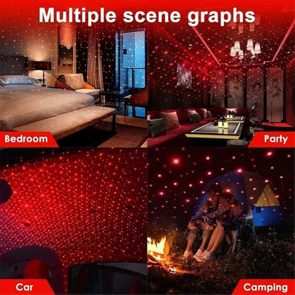 USB Car Roof Star Projector Light – 3 Modes